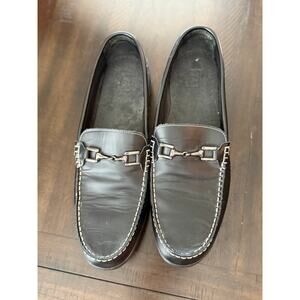 Footjoy FJ Club Loafers Men's 11 1/2 M Black Leather Golf Horsebit Casual Shoes